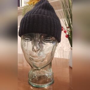 CASHMERE Black Knit Beanie